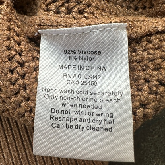 Evereve Adeline Polo Pullover Brown Knit Women’s Size XS - Picture 7 of 7